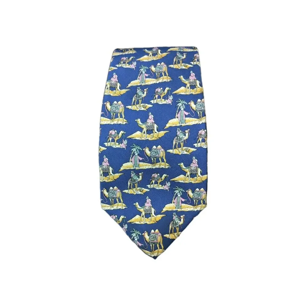 Vintage Alain Figaret Paris France Silk Tie  Handmade Rare & Luxurious Dessert